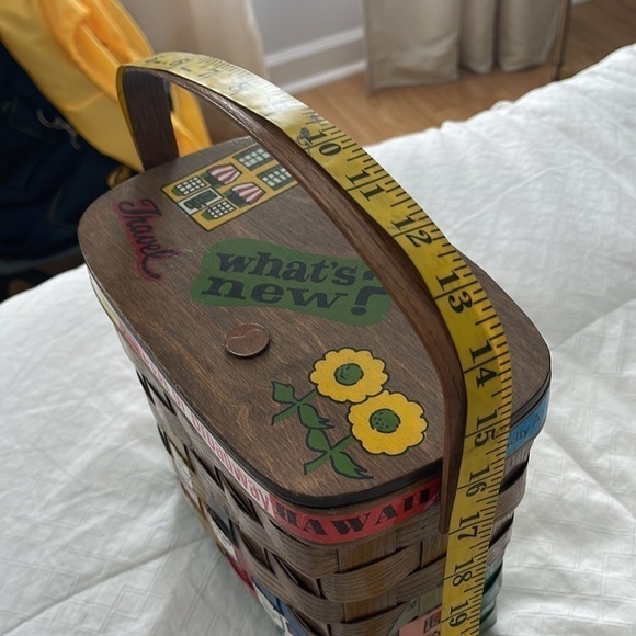 Vintage 🎉HP🎉basket handmade. Painted in Savannah GA - Picture 12 of 12